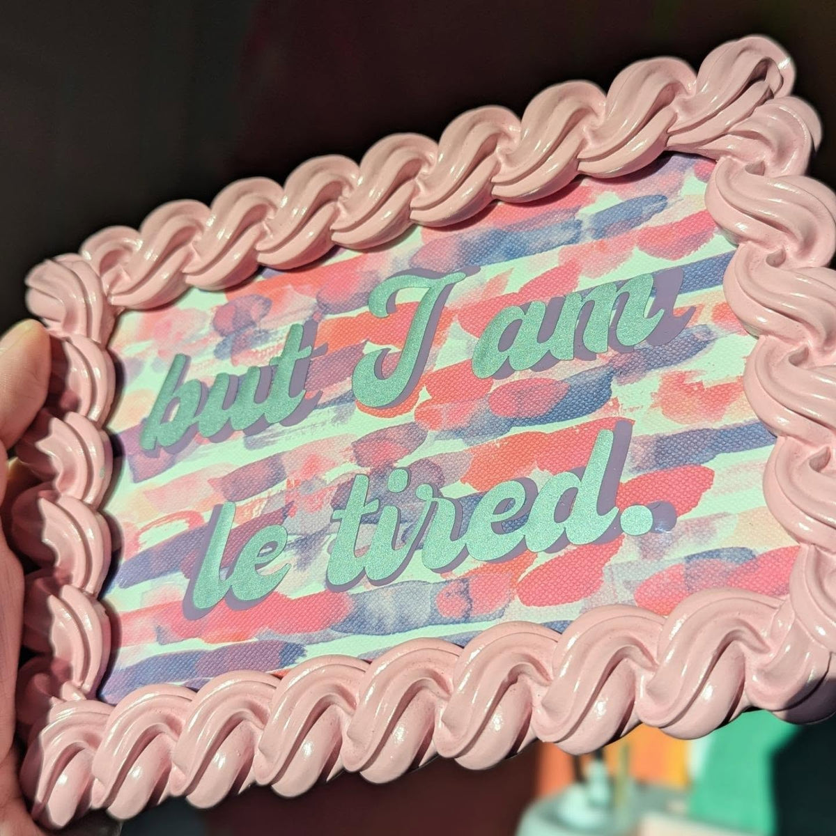 i am le tired art frame