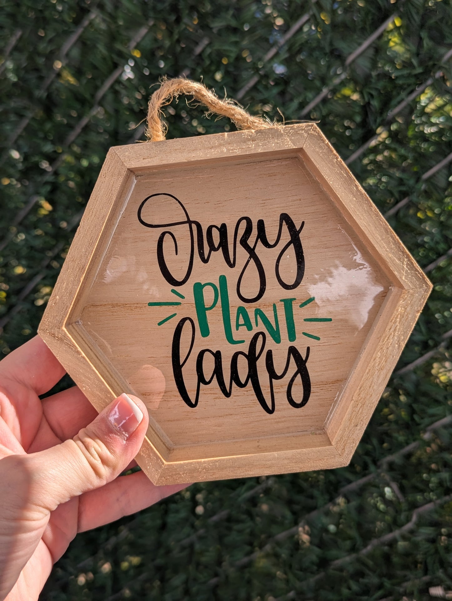 crazy plant lady sign