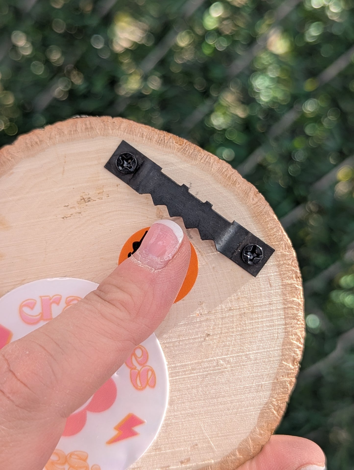 always late mini wood sign