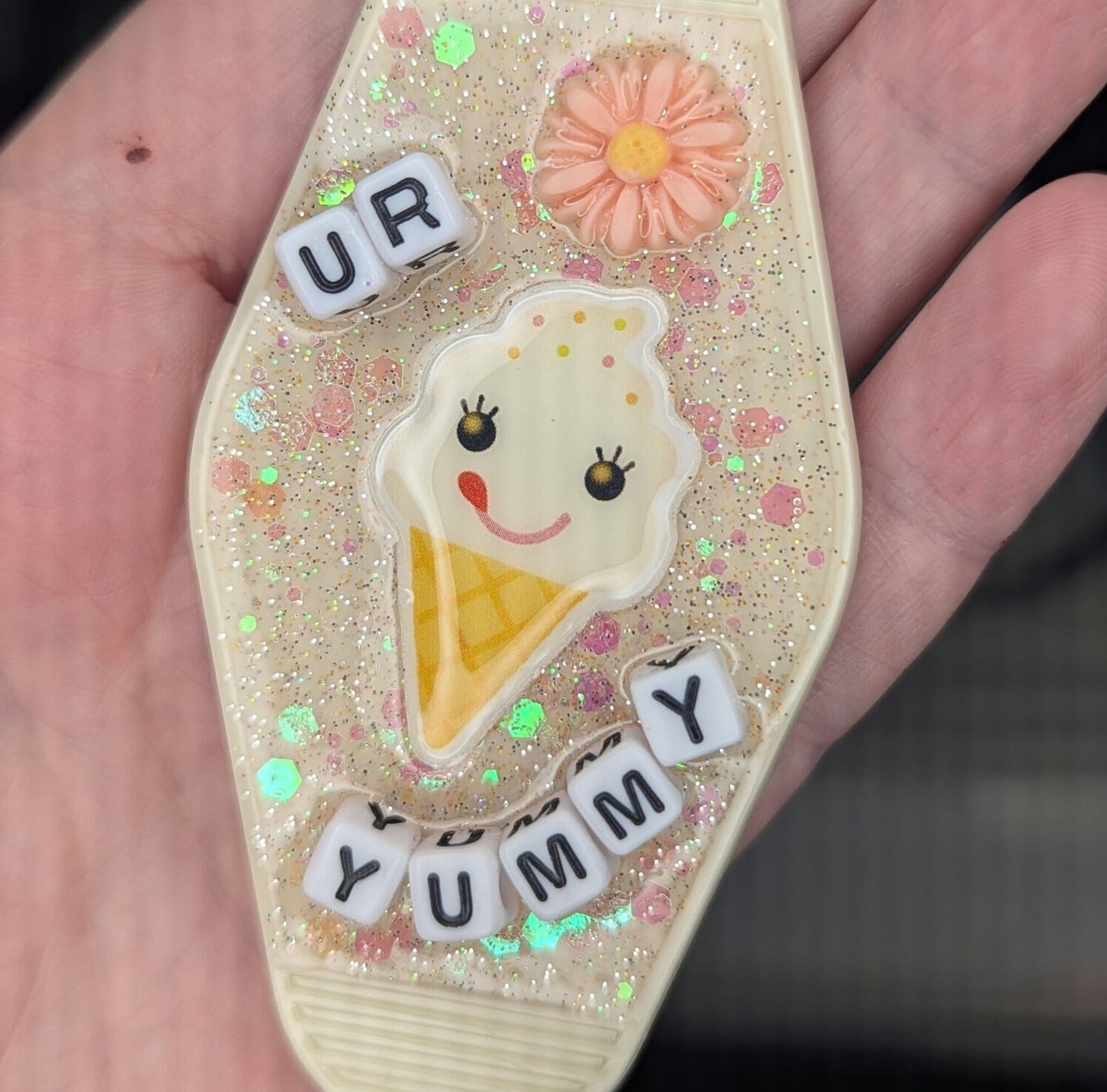 ur yummy motel keychain