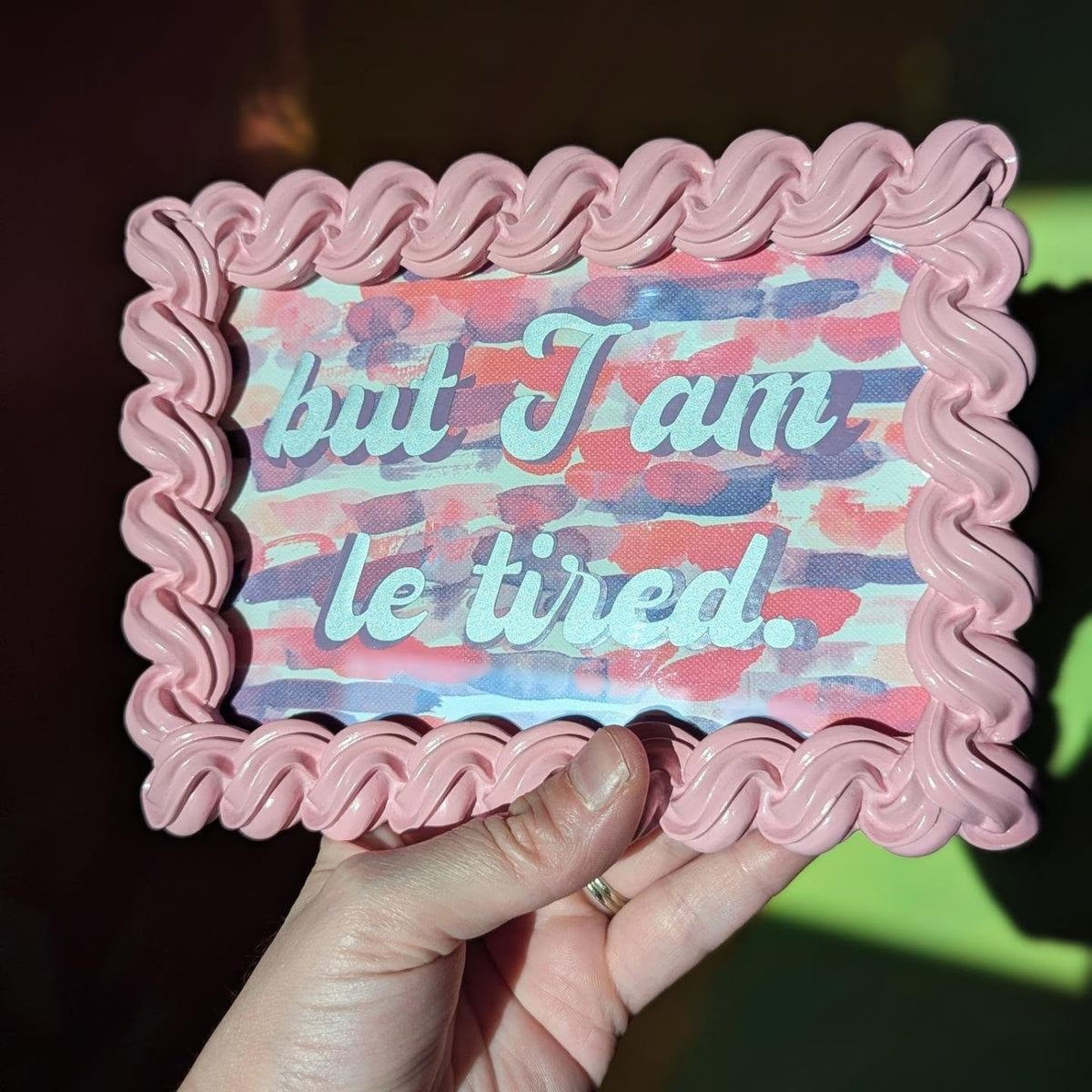 i am le tired art frame