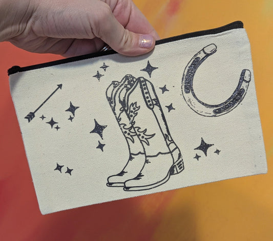 on the ranch zip clutch