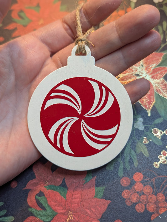 peppermint ornament