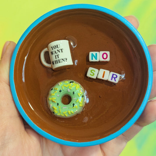 work sucks trinket tray