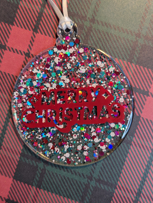 merry xmas ornament