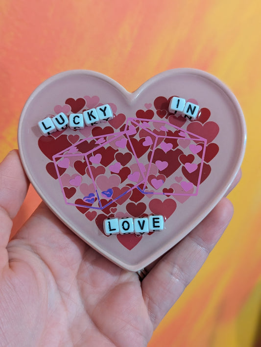 lucky in love tray stand