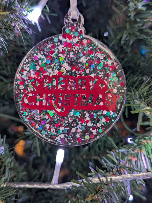 merry xmas ornament