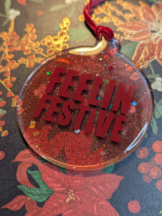 feelin festive ornament