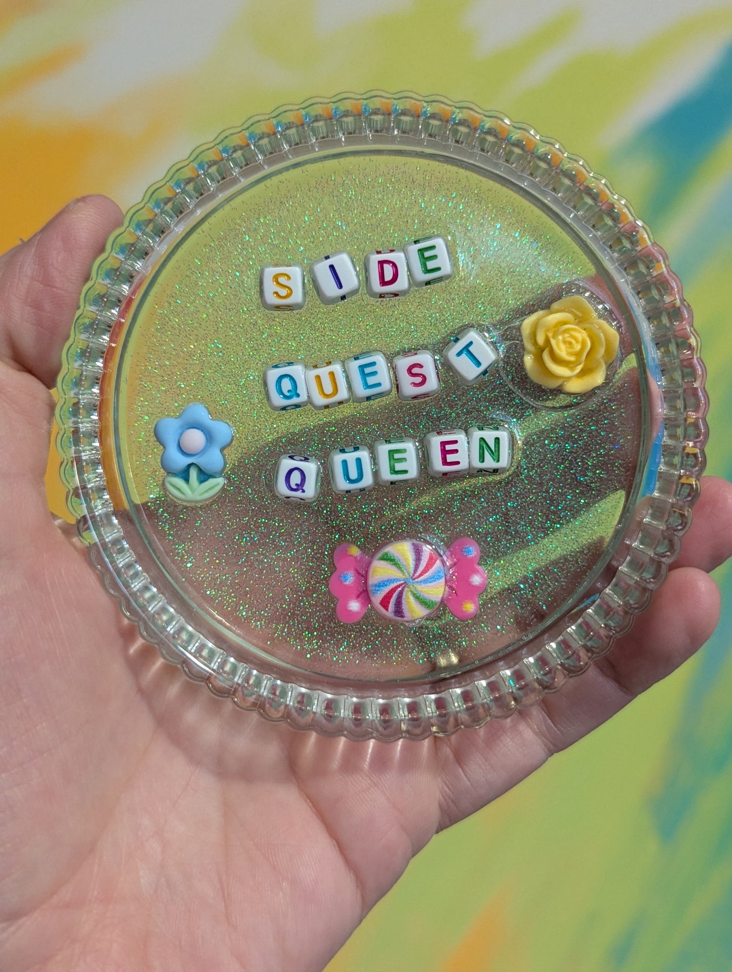 side quest queen 👑 trinket tray