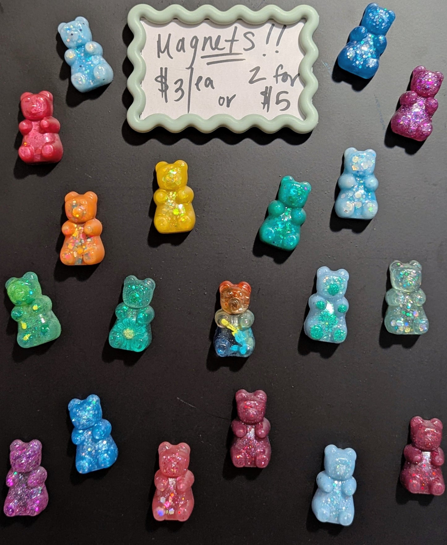 gummy bear magnets - available at markets only!