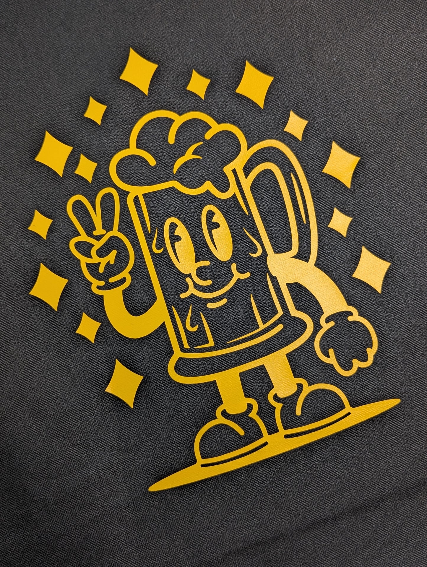 peace and beer canvas tote bag