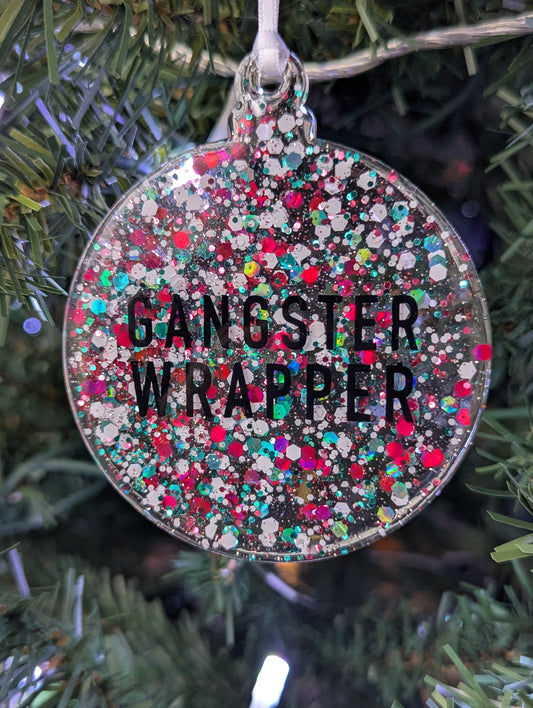 gangster wrapper ornament