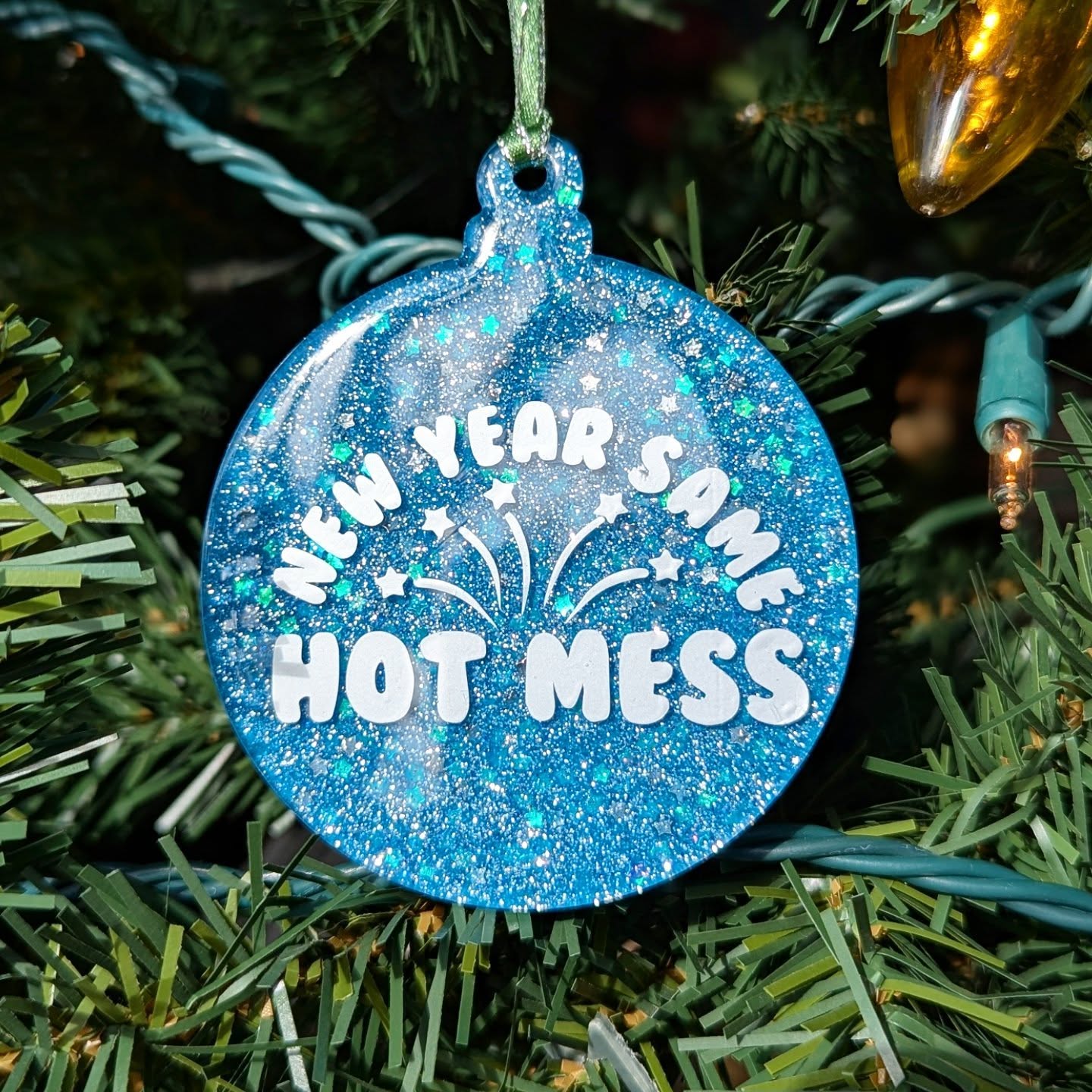 new year, same hot mess ornament