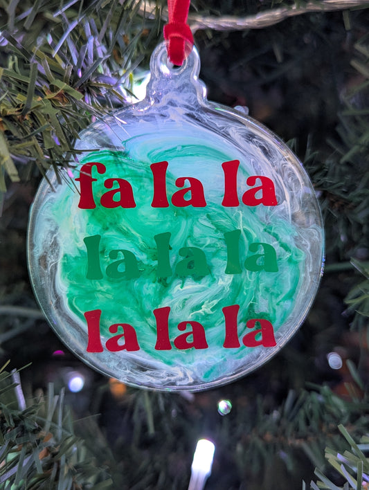 fa la la ornament