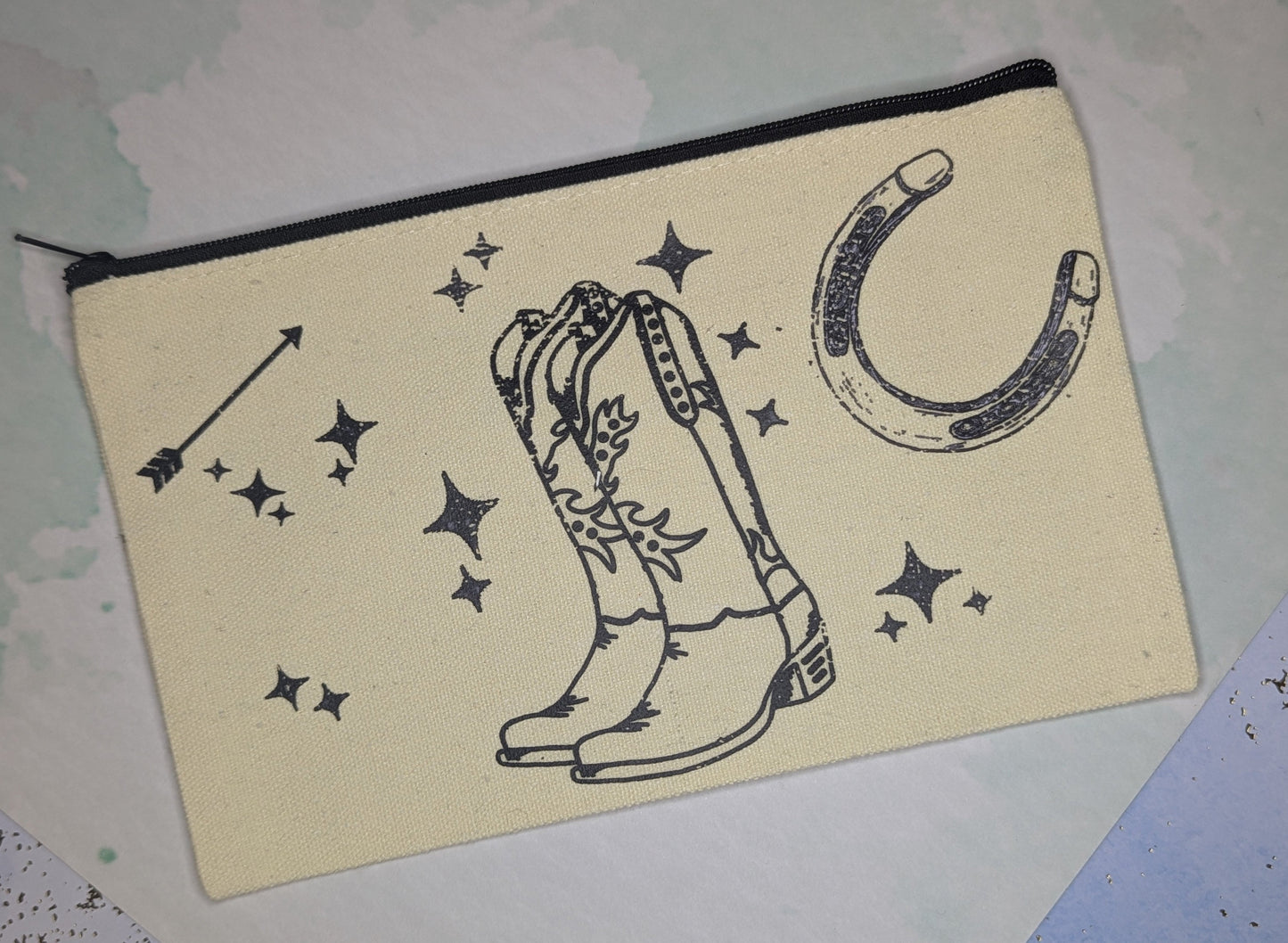 on the ranch zip clutch